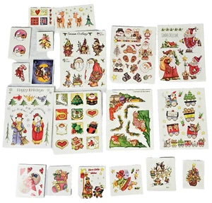 Menge 25 Provo Craft Stickerbögen Weihnachten Urlaub Rentier Schneemänner Santa - Bild 1 von 7
