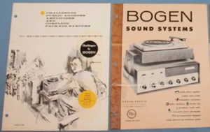 2 FOLLETO DE SISTEMAS DE SONIDO BOGEN PRESTO CATÁLOGOS Amplificadores Altavoces Micrófonos - Imagen 1 de 2