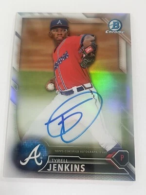 2016 BOWMAN CHROME AUTO /499 TYRELL JENKINS BCAP-TJ MLB ATLANTA - Image 1 of 4