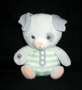 Soft Dreams Musical Vibrating Lullaby Puppy Dog Plush Green Stripe Baby Toy 2017 - Picture 1 of 2