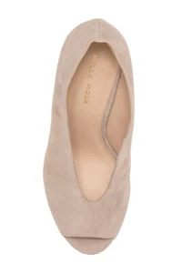 NEW $180 PELLE MODA ELIVA PEEP TOE PUMP-MUSHROOM SIZE 9.5 M - Picture 1 of 11