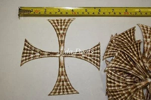 (12 piezas) Cruz Parche Religioso Bordado Hierro 5"1/2 x5"1/2 (Diseño #0025) - Imagen 1 de 2