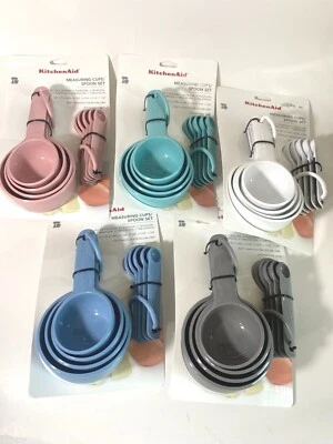 KitchenAid 9 Piece Measuring Cups and Spoons Set 5 Spoons and 4 Cups with Handle - Image 1 of 3