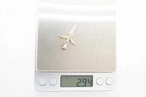 10K Yellow Gold Diamond Nurse Cross Charm #25997B - Picture 1 of 6