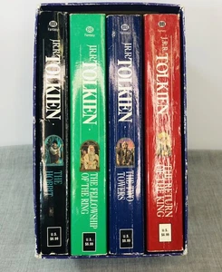 JRR Tolkien Box Set of 4 The Hobbit and Complete Lord Of The Rings Vintage - Picture 1 of 21