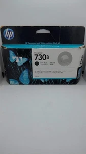 HP 730B 130ml Matte Black Designjet Ink Cartridge 3ED51A - New - Sealed Box - Bild 1 von 3
