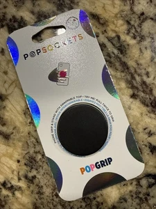 PopSockets Phone Grip Stand Black POPGRIP Popsocket - Picture 1 of 2