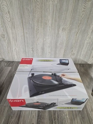 USED ONCE ION Profile Pro USB Turntable w/Input 120v Vinyl Record Music - Image 1 of 4