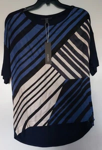 NEW ESPRIT Women Blue Mix Blouse M - Picture 1 of 6