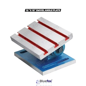 LARGE ADJUSTABLE SWIVEL ANGLE PLATE 12" X 15" TILTS WITH TEE SLOTS - Picture 1 of 3