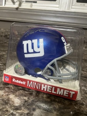 Michael Strahan Signed Mini Helmet NFL New York Giants COA and 92 Decals - Image 1 of 3