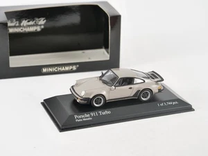 Minichamps 1/43 Porsche 911 Turbo 1977 grey metallic - Imagen 1 de 17