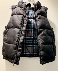Healthtex gefütterte Reißverschluss Weste Jacke schwarz, kariert innen Kleinkind Größe 18m - Bild 1 von 4