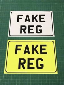 NUMBER PLATE Metal Sign Plaque Front Rear UK Reg Bike Scooter Motorcycle Car A54 - Picture 1 of 13