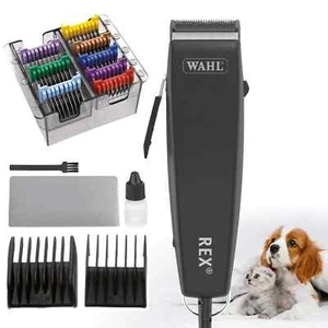WAHL Rex 1230 Schermaschine + Edelstahl Aufschiebekamm-Set Moser - Bild 1 von 1