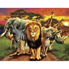 Large Diamond Painting Kits For Adults African Beasts Animal Diy Full Round D...
