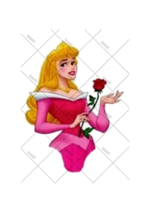 Remaches comestibles para pasteles Princess Aurora precortados de 3",4",5"" 6 - Imagen 1 de 1