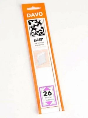 DAVO 42026 Easy Mounts Streifen transparent T26 (215 x 30) 25 Stück.
