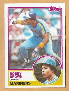 BOBBY BROWN SEATTLE MARINERS #287 - TOPPS QUASI NUOVO-MT 1983 - Foto 1 di 2