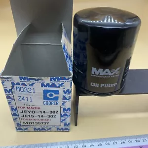 Filtro de aceite Cooper Max Z411 M0321 Mazda JEYO-14-302 JE15 Mitsubishi MD135737 NOS - Imagen 1 de 5
