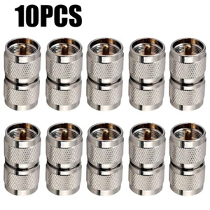10PCS PL259 Male Plug to UHF Male PL-259 RF Coaxial Adapter Connector` - Zdjęcie 1 z 7