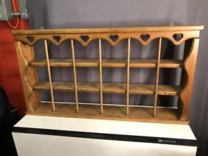 Platillo para taza de té Vntage de madera colgante de 3 niveles 18 estante de exhibición de curiosidades estante doblado - Imagen 1 de 10