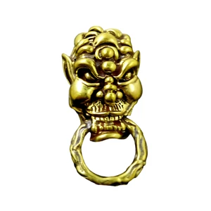 Vintage Japan Evil Demon Mask Wallet Snap, Concho, Leather Craft, for Wallets - Picture 1 of 3
