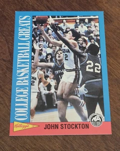 Grandes del baloncesto universitario Kellogg's 1991-92 - #8 John Stockton - Imagen 1 de 2