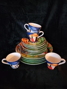 Beautiful Vintage Sango Cafe Paris Collection 4 Person Table 15 Piece Setting - Picture 1 of 15