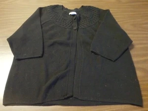 Croft & Barrow Schwarz Kurz Cape Pullover Kurzarm Neu ohne Etikett - Bild 1 von 4