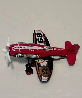 Hot Wheels C2719 Fire Patrol 68 Propeller Plane Die Cast 2003 Airplane Mattel - Image 1 of 4
