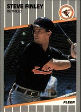 1989 Baltimore Orioles Fleer Update Orioles Baseball Card #3 Steve Finley Rookie