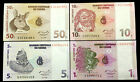 Congo 50,10,5,1 Centime Banknote Set World Paper Money Unc Currency Bill Note