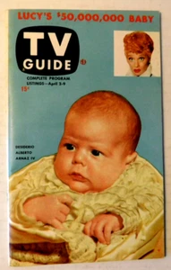 GUÍA DE TELEVISIÓN #1 3 de abril de 1953 ¡Edición de los Grandes Lagos de Michigan! Lucy's Baby casi nuevo - Imagen 1 de 2