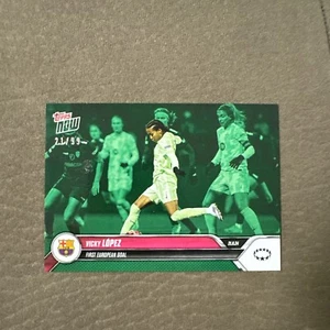 TOPPS NOW 24-2025 UWCL #013 VICKY LOPEZ BARCELONA PARALLEL /99 - Imagen 1 de 2