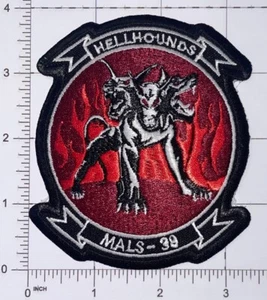 USMC MALS-39 Hellhounds Patch Hook & Iron-On Repro New A493 - Picture 1 of 2