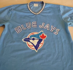Camisa vintage de nailon con cuello en V Toronto Blue Jays - Imagen 1 de 6