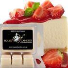 Strawberry Cheesecake Scented Candle Melts 80hr Clam Packs Hand Poured Vegan