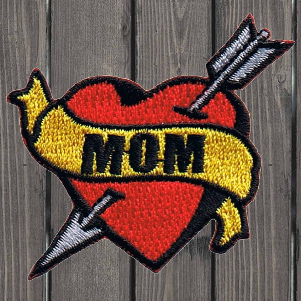 Mom Tattoo Embroidered Patch — Iron On - Image 1 of 1