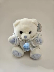 Russ Soft Rattle Bear Plush Wearing Sweater - Vintage Plush (6 inch) - Picture 1 of 3