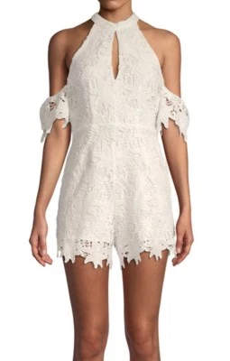 astr the label lolita lace romper, White, Size L - Image 1 of 4