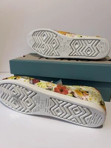 Toms Alpargata Women's Floral Textile Slip On Trainers Collage Sneakers Size 6 - Picture 1 of 5