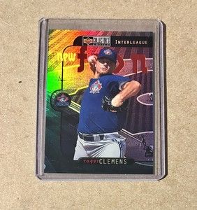 1997 Upper Deck Collectors Choice Roger Clemens New Frontier SSP Refractor NF17