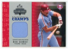 2003 Donruss Champions Statistical Champs Materials Mike Schmidt 005/250