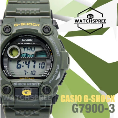 Casio G-Shock Toughness G-7900 Series Green Resin Band Watch G7900-3D G-7900-3D - image 1 of 4