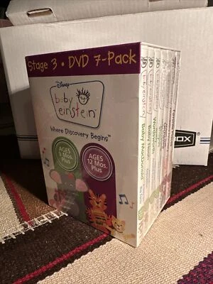 Stage 3 Baby Einstein 7 DVD Pack (2007, Disney) Ages 9 & 12 Months Plus Foto 1 de 4