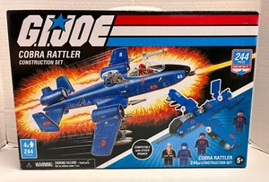 GI Joe COBRA RATTLER 244 Pc Construction Set w/Figures NEW Hasbro 2020 - Picture 1 of 6