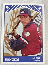 1983 Burlington Rangers TCMA Minor League Baseball Card#21-Jeff Mace