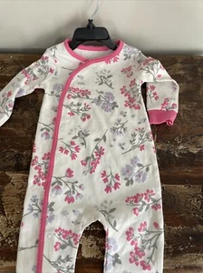 Koala Baby Girl 6-9 Long Sleeve One Piece Floral Footie, NWOT - Picture 1 of 6