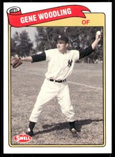 1989 Swell Baseball Greats 102 Gene Woodling   New York Yankees  UER